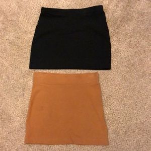 Fitted mini skirt